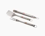 Joseph Joseph GrillOut 3 dalių nerūdijančio plieno BBQ mentė, žnyplės ir &scaron;akutė