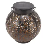Elight Garden Decor Solar IP65 LED Retro Lantern Shape Hanging Lamp (15x15cm) su tamsos jutikliu