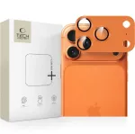 Tech-Protect CamFull Fit fotoaparato objektyvo apsauga, skirta Apple iPhone 17 Pro Max &ndash; Cosmic Orange