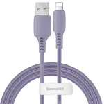 Baseus Yiven Laidas USB-A į Lightning 2.4A 1,8m mėlynai violetinis