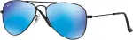Ray-Ban RJ9506S201555 Vaiki&scaron;ki akiniai nuo saulės, blizgantis juodas rėmelis, žali Classic G-15 lę&scaron;iai, 50/13/120 mm