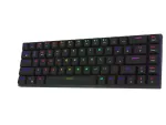 AQIRYS Agena 65% žemo profilio belaidė mechaninė klaviatūra, Gateron Red jungikliai, juoda