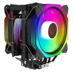Rampage Octagon C60 CPU Air Cooler, Dual Tower, 2x120mm ARGB Fans, 1800RPM, LGA 1700/AM5