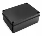 Hermetinė jungiamoji dėžė 190 x 140 x 70 mm be kabelių įvadų IP65 Halogen-Free Juoda PAWBOL S-B416C