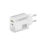 Esperanza EZC105W sieninis įkroviklis 20W Baltas