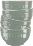 Staub keraminiai dubenėliai 4 vnt. 14 cm &mdash; Eucalyptus glazūra