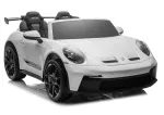 LEAN CARS DK-P911 Porsche GT3 24V elektrinis automobilis vaikams baltas