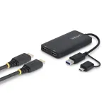StarTech.com 107B-USB-HDMI-2 USB 3.0 adapteris dviem HDMI ekranams, USB-A/USB-C, 1x 4K30 + 1x 1080p