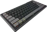 CHERRY K63W PRO COMPACT ULTRA-WIDEBAND mechaninė žaidimų klaviatūra - CHERRY MX Low Profile 2.0 Red, US i&scaron;dėstymas, juoda