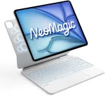 Inateck klaviatūros dėklas, skirtas iPad Pro 12,9 colio (3&ndash;6 kartos), su jutikliniu kilimėliu, ap&scaron;viestais klavi&scaron;ais, QWERTZ i&scaron;dėstymu &ndash; baltas