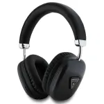 GUESS Bluetooth 5.3 ausinės per ausį su metaliniu trikampio logotipu - juodos