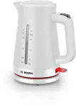 Elektrinis virdulys Bosch TWK3M121 &mdash; 1,7 L, 2400 W, baltas, plastikinis korpusas