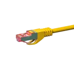 DSIT CAT 6 tinklo laidas LSOH - S/FTP - 1 metras - geltonas (DC-S67-010)