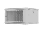 19 colių 6U 600x600 mm pilkas perforuotas sieninis stovo korpusas Lanberg WF01