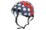 Hornit Polka Dot vaiki&scaron;kas dviračio &scaron;almas 48-53cm su LED ap&scaron;vietimu