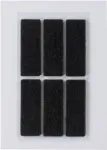 HERMA 15187 lipdukai &ndash; savaime limpančios stačiakampės etiketės, juodos, 100 x 150 mm, 6 vnt.