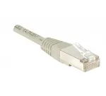 EXERTIS CONNECT Cat5e F/UTP komutacinis kabelis, pilkas, 0,15 m, plonas apsauginis antgalis 857800