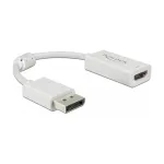 Laido adapteris DeLOCK 63936 DisplayPort į HDMI 0,1 m Baltas