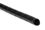 HellermannTyton Helawrap HWPP kabelių apsauginė spiralinė apvija, 20 mm i&scaron;orinis skersmuo, 25 m, juoda 161-44200