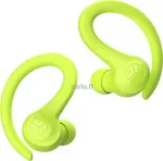 JLab GO Air Sport belaidės ausinės su ausų kabliukais, Bluetooth 5.1, IP55 atsparios prakaitavimui, 32 val. baterija, geltonos IEUEBGAIRSPRTRYEL124