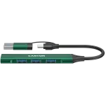 CANYON DS-02 4in1 USB-A/C žalias USB-C centrinis įrenginys