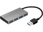 Sandberg USB 3.0 Pocket Hub 4 prievadai, USB 3.2 Gen 1 Type-A, 5000 Mbit/s, balta, aliuminis