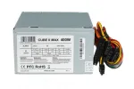 Maitinimo blokas ATX IBOX CUBE II 400 W &mdash; 20+4 pin, 120 mm ventiliatorius, sidabrinis
