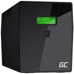 Nepertraukiamo maitinimo &scaron;altinis Green Cell UPS05 &mdash; Line-Interactive 2 kVA / 1200 W, 5x F tipo lizdai, LCD, USB, RJ-45