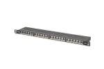 DIGITUS Patch panel CAT6a ekranuotas 24 prievadų 0,5U (DN-91624S-SL-EA)