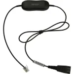 Jabra GN1221 garso ribotuvas QD į RJ9, laidas, juodos spalvos