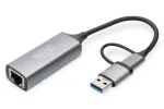 USB Type-C Gigabit Ethernet Adapteris Digitus DN-3028