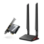 TP-Link Archer BE9300 Wi-Fi 7 Bluetooth 5.4 PCIe adapter, vidinis, belaidis, PCI Express, WLAN / Bluetooth, 9300 Mbit/s, juodas