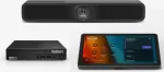 Rinkinys LOGITECH Tap su USB rinkiniu + LENOVO ThinkSmart Tiny rinkinys i3-13100T 16GB 256GB SSD + MeetUp 2 4K vaizdo konferencijų kamera