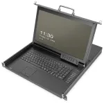 Digitus 17 colių HD LCD KVM konsolė 16 prievadų HDMI voki&scaron;ka klaviatūra