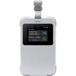 Acer Connect Enduro M6E 5G mobilusis hotspot mar&scaron;rutizatorius su 20GB, Wi-Fi 6E, dviejų juostų (2,4 GHz + 5 GHz arba 2,4 GHz + 6 GHz), IP68, 8000 mAh, 2x2 vidinės antenos