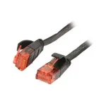 Pataisos laidas RJ45 CAT6 250MHz 2m juodas UTP (U/UTP) PVC plok&scaron;čias Synergy 21