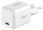 Sieninis USB C 35W 3A PD 3.0 QC 3.0 įkroviklis, baltas