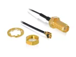 Koaksialinis kabelis DeLOCK 88824 0,35 m MHF (I-PEX) RF SMA juodas