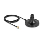 Antenos magnetinis pagrindas DELOCK ULA100 &mdash; 1&times;N lizdas į 1&times;RP‑SMA ki&scaron;tuką, 3 m laidas, lauko, juodas