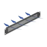 DeLOCK 67035 19" tu&scaron;čias skydas su apskritomis skylutėmis, 1U, juodas
