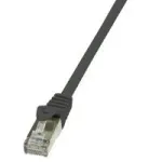 Logilink CP1093S &ndash; Patch laidas RJ-45 (M) &ndash; RJ-45 (M) 10 m, F/UTP, CAT 5e, juodas