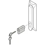 SCHROFF DIN profilio puscilindras - PROFIL-HALBZYLINDER, EMKA 333 (60114121)