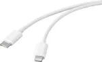 Renkforce USB kabelis USB 2.0 USB-C ki&scaron;tukas Apple Lightning ki&scaron;tukas Baltas (RF-5042728)