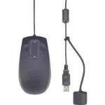 Pramoninė lazerinė pelė Renkforce iM-LM-T01-BK IP68, laidinė, juoda