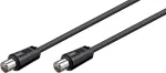 Wentronic Goobay anteninis jungiamasis kabelis, juodas, 5 m &ndash; IEC/Coax ki&scaron;tukas IEC/Coax ki&scaron;tukas (68150)