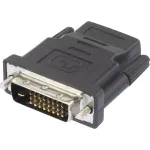 Renkforce 1404076 HDMI&ndash;DVI-D adapteris, HDMI lizdas į DVI-D ki&scaron;tuką 24+1, juodas