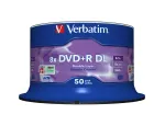 Verbatim DVD+R Double Layer 8x Matt Silver 50 vnt. verpstė