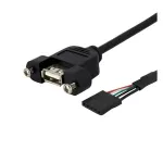 StarTech.com 30 cm skydelio montavimo USB laidas - USB A prie pagrindinės plok&scaron;tės lizdo laidas M/M