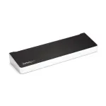 StarTech.com 4K USB-C dokų stotelė, trys UHD 4K monitoriai, Mac ir Windows, USB C į HDMI ir DisplayPort, 100 W galios tiekimas, 5x USB 5Gbps &scaron;akotuvas - TAA