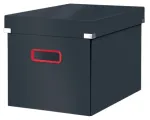 Leitz Click & Store Cosy Cube Large Storage Box dėžutė daiktams, pilka, stačiakampė, 30 L